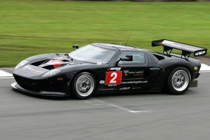 Alex Mortimer in the RPM Ford GT at Donington Park, July 2009