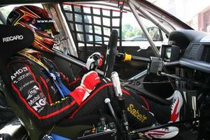 Andrew Jordan ready for action in the HiQ MSA BTCC