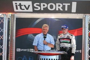 Rising Star Dean Smith being interviewed by ITVs Steve Rider