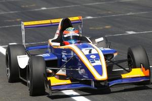 Dean Stoneman racing in the Formula Renault UK Championship with Alpine Motorsport in 2009