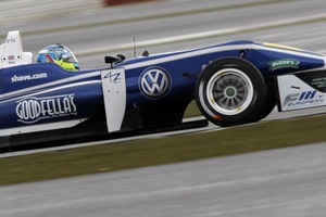 Jordan King in action at Silverstone