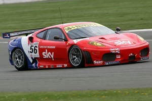 Rob Bell in a CRS Racing Ferrari in the FIA GT