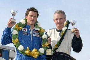 Andy with Stuart Hall at the Heritage GTCC at Donnington 2003