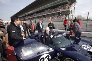 Adrian in a Ford GT-40 in Barcelona, March 2011
