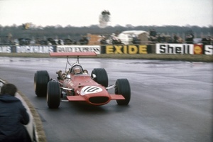 Derek at International Trophy meeting at Silverstone 1969
