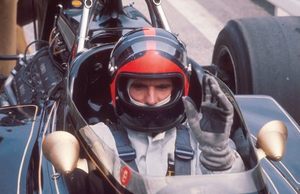 Emerson in the Lotus at the 1972 German Grand Prix