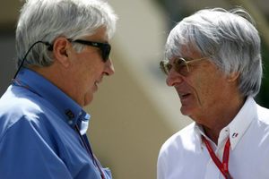 Herbie with Bernie Ecclestone at the 2008 Bahrain GP