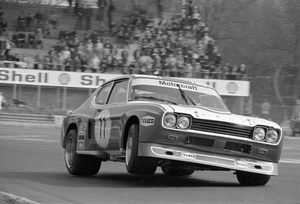 John in the Ford Capri 2600S at Monza 1973