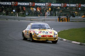 John in the Porsche 911S at Nurburgring 1972