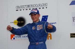 Joey winning the Formula Ford Festival at Brands Hatch, October 2003