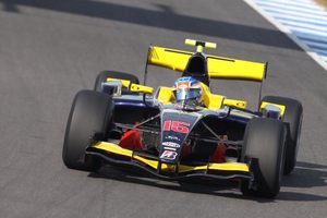 James in Jerez, Spain in the GBR, Super Nova Racing GP2