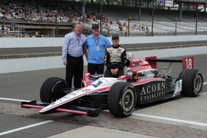 James with Dad and Dale Coyne in May 2011 at Indianapolis