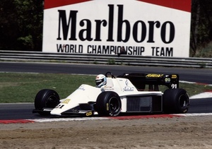 Mauro at 1984 Belgium Grand Prix in Spirit 101 Hart
