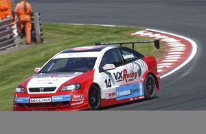 Michael at Oulton Park 2005 BTCC meeting in the VXR Junior Techspeed Vauxhall Astra