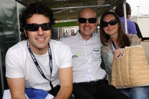 Marino woth Dario Franchitti and Holly Mason