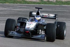 Mika in the McLaren Mecedes at the Spanish 2001 GP