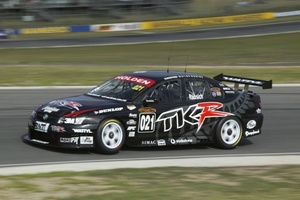 Paul in the Commodore VZ at Barbagallo, Australia in May 2005