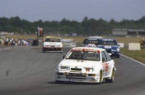 Robb in the Ford Sierra RS500 at Snetterton, August 1989