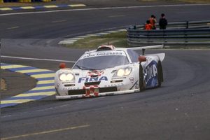 Steve at the 1997 Le Mans 24h in a McLaren F1 GTR BMW