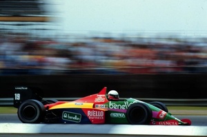 Teo at the 1987 British Grand Prix in the Benetton B187
