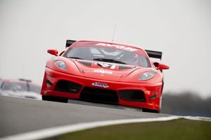 Tom in the Ferrari 430 at Silverstone in March, 2010