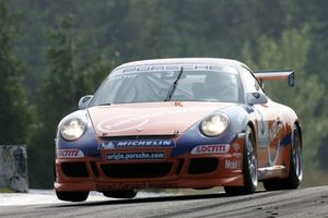 Tim in the Red Line Racing Porsche at Knockhill, September 2010