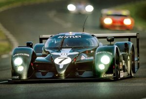 Tom winning in the Bentley at Le Mans in 2003