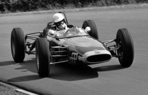Tim in 1968, Brands Hatch FF1600 testing the Merlyn