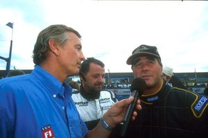 Tony interviewing Nigel Mansell, Donnington 2001