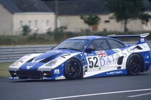 Geoff in the Lister Storm GTS Jaguar at Le Mans 1995